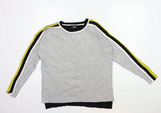 Womens UK Size S Wallis Grey Pullover Jumper
