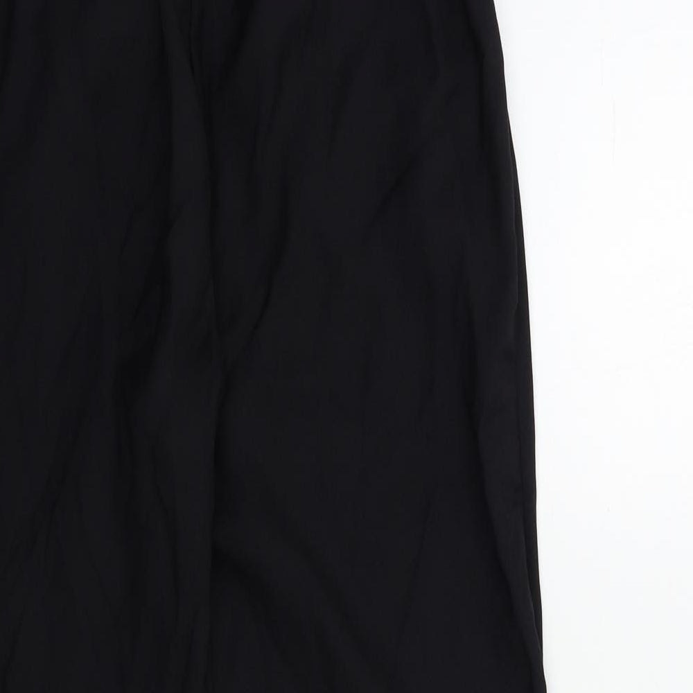 Womens UK Size 8 Very Regular Fit Black Trousers