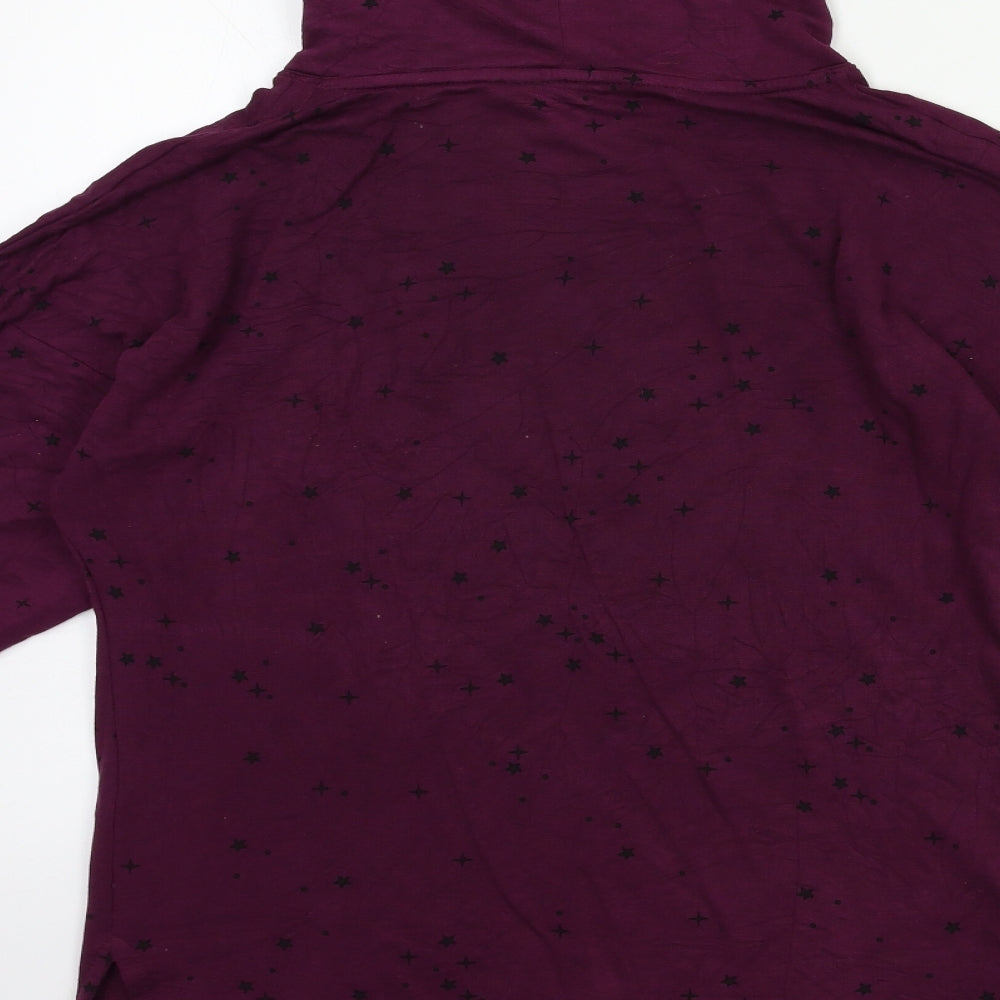 Day Dreams Womens Purple Geometric Top Pyjama Top Size 8