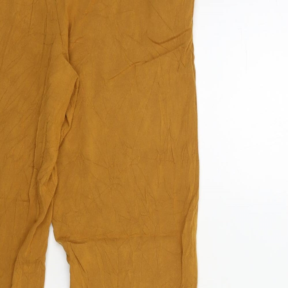 Primark Womens Yellow Trousers Size 10 L25 in
