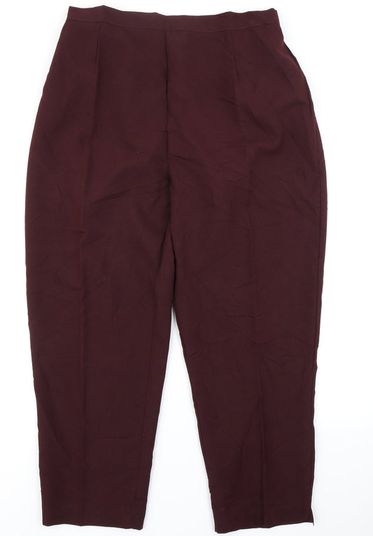 22 Womens Purple Trousers Size 34 in L26 in