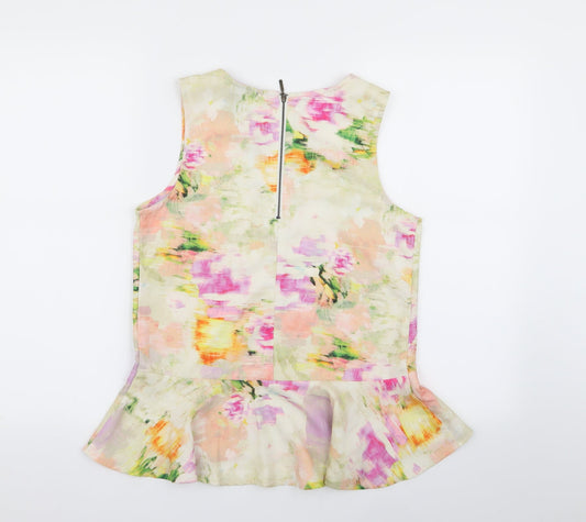 Womens UK Size 8 H&M Multicoloured Basic Tank