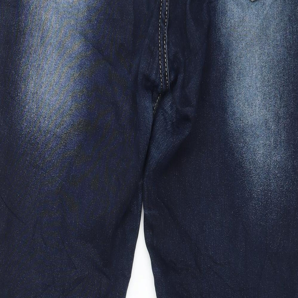 Womens UK Size 34 in Preworn Regular Fit Tapered Blue Jeans