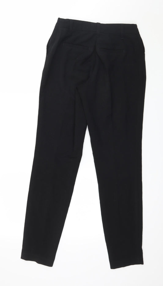 Womens UK Size 8 NEXT Regular Fit Black Trousers