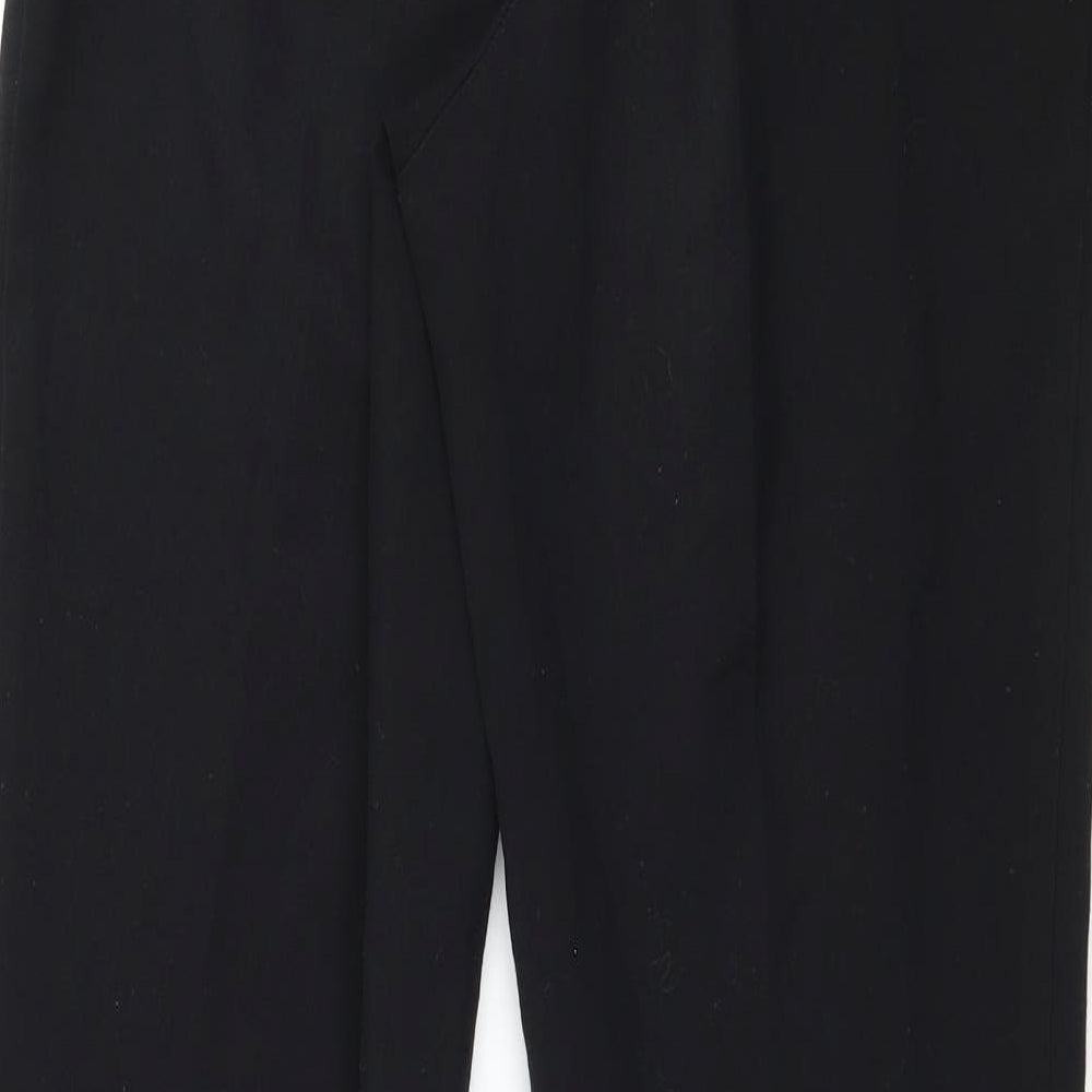 Womens UK Size 8 NEXT Regular Fit Black Trousers