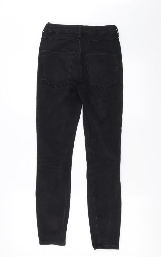 Zara Womens Black Denim Skinny Jeans Size 6 L27 in