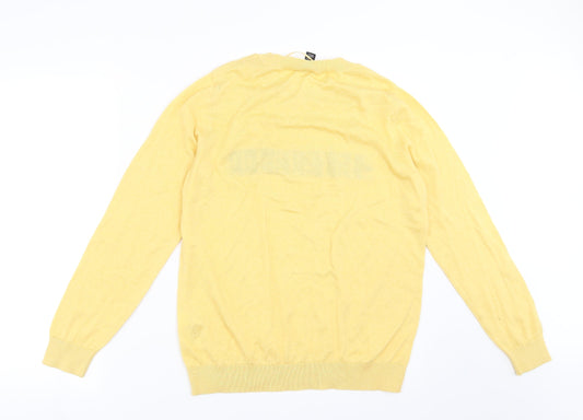 Womens UK Size 10 New Look Yellow Pullover Jumper