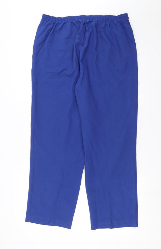BM collection Womens Blue Trousers Size 16 L27 in