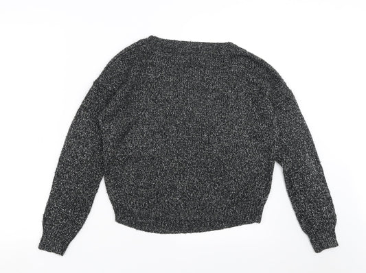 Divided by H&M Womens Black Knit Pullover Jumper Size 8