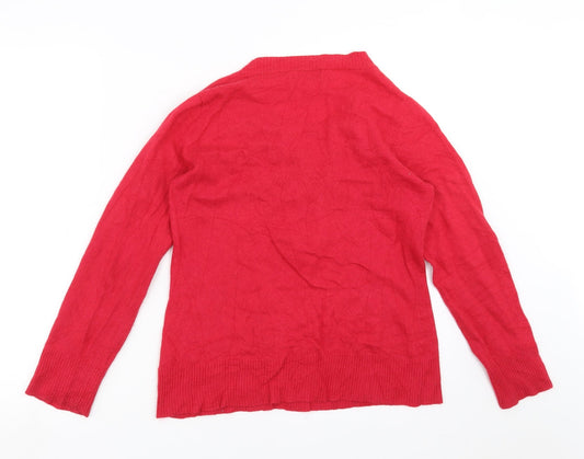 Womens UK Size 12 Lakeland Red Pullover Jumper