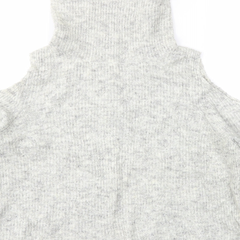 Womens UK Size M New Look Grey Pullover Jumper