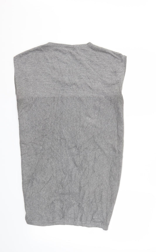 Warehouse Womens Grey Jumper Dress Size 8
