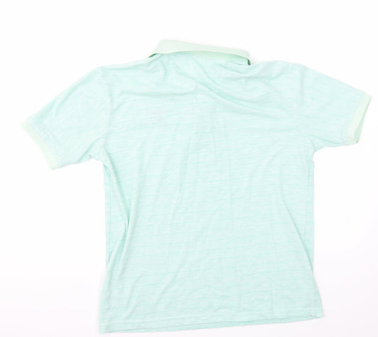 Lee Cooper Mens Green Polo Size M