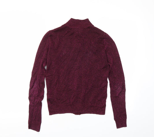 Primark Womens Purple Full Zip Jumper Size 6
