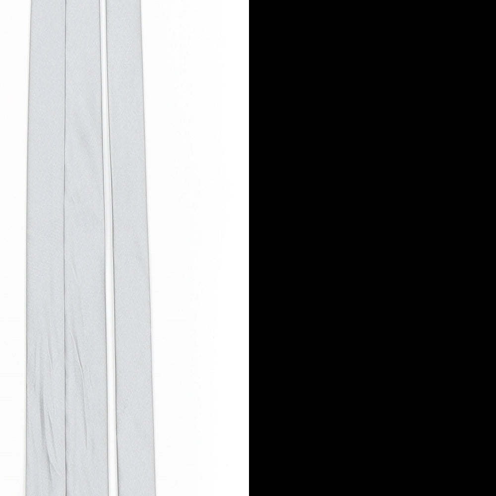 NEXT Mens Silver Grenadine Pointed Tie One Size