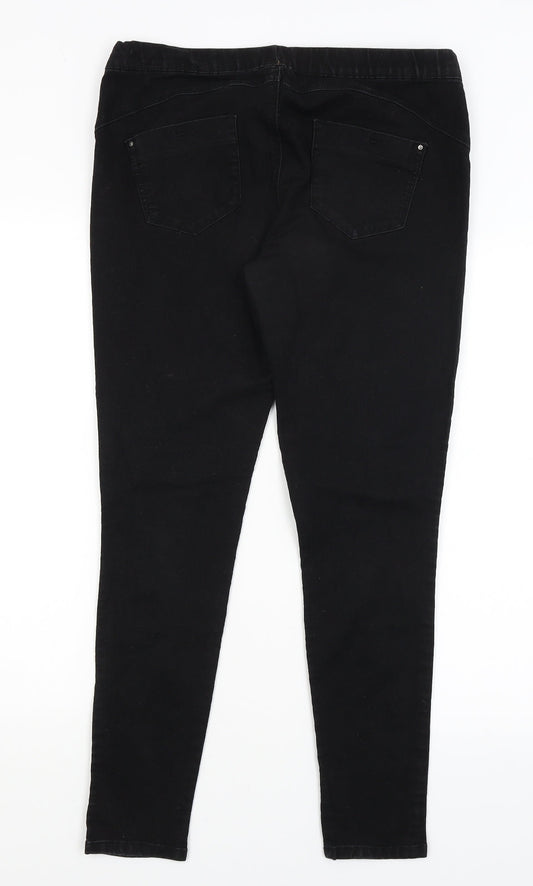 Womens UK Size 12 Denim Co Regular Fit Jegging Black Jeans