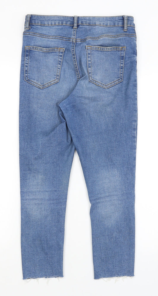 Denim Co Womens Blue Capri Jeans Size 10 L23 in