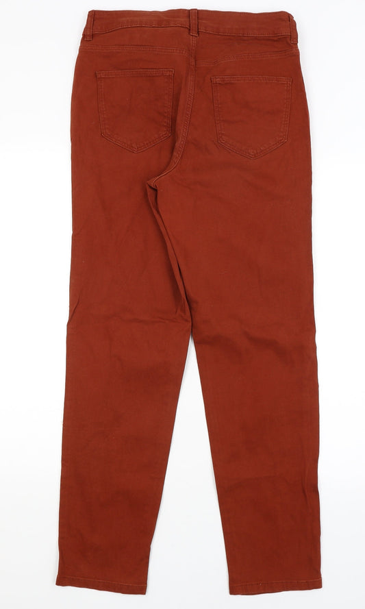 TU Womens Red Straight Jeans Size 10 L29 in