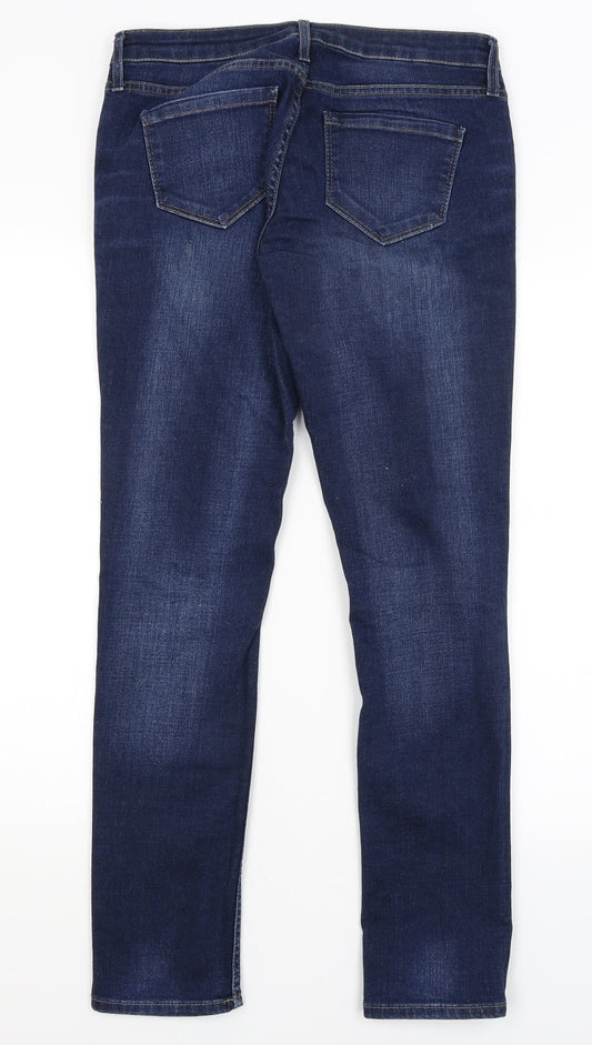 Womens UK Size 30 in Topshop Regular Fit Straight Blue Jeans