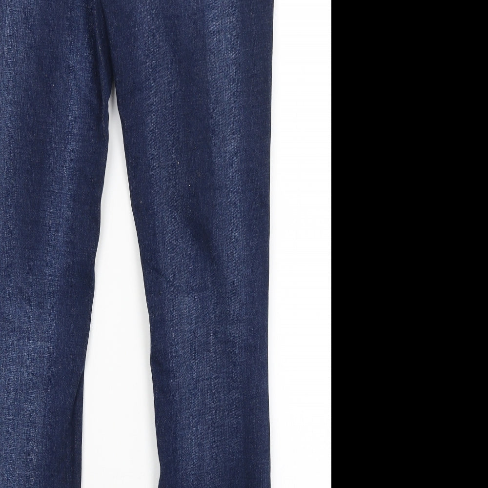 Topshop Womens Blue Straight Jeans Size 30 in L29 in