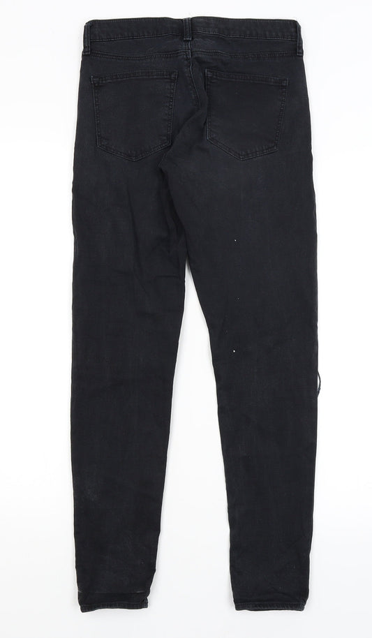 Womens UK Size 28 in Topshop Regular Fit Skinny Black Jeans
