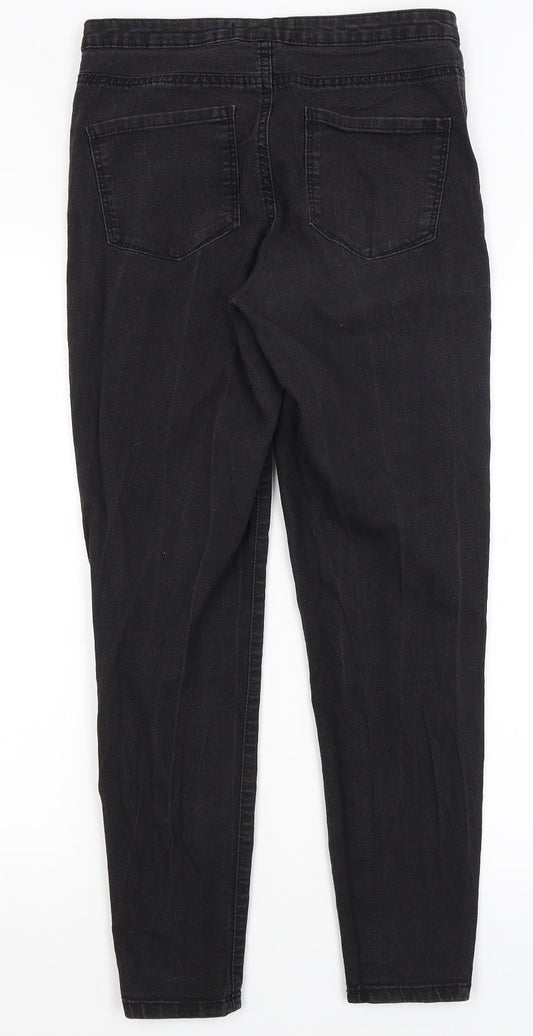 Denim Co Womens Black Skinny Jeans Size 12 L26 in