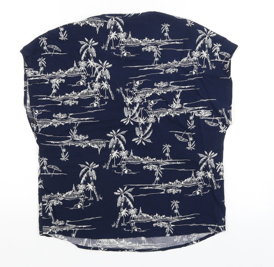 Primark Womens Blue Basic T-Shirt Size 6