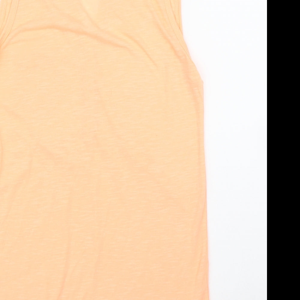 Womens UK Size XS Primark Orange Basic Blouse