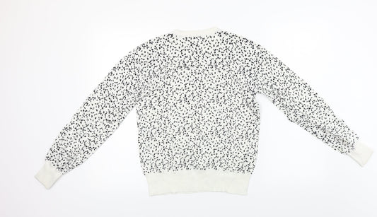 Womens UK Size 12 NEXT White Pullover Jumper