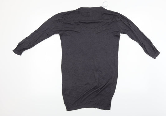 Womens UK Size 12 New Look Grey Pullover Jumper