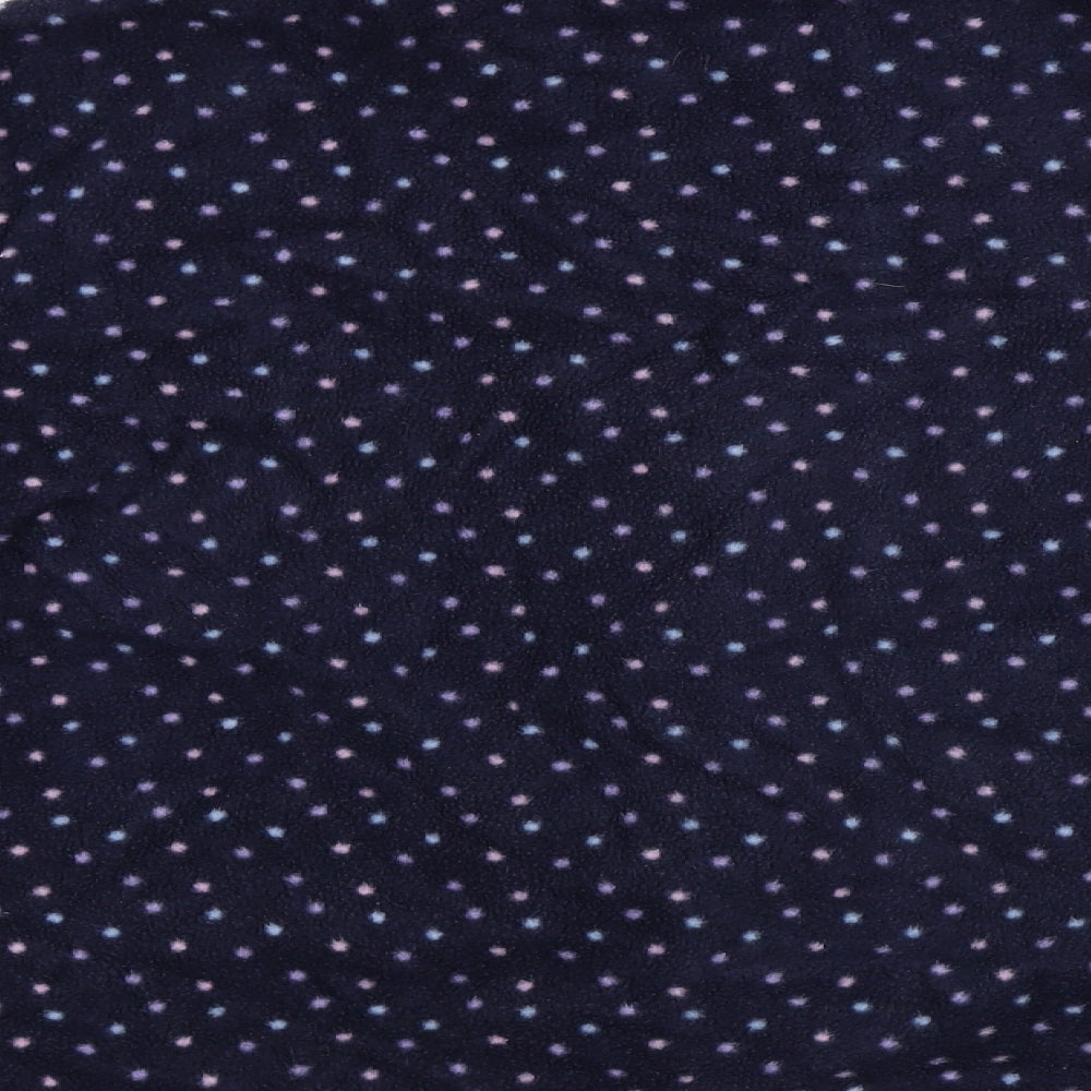 Affections Womens Blue Polka Dot Full Zip Jumper Size XL