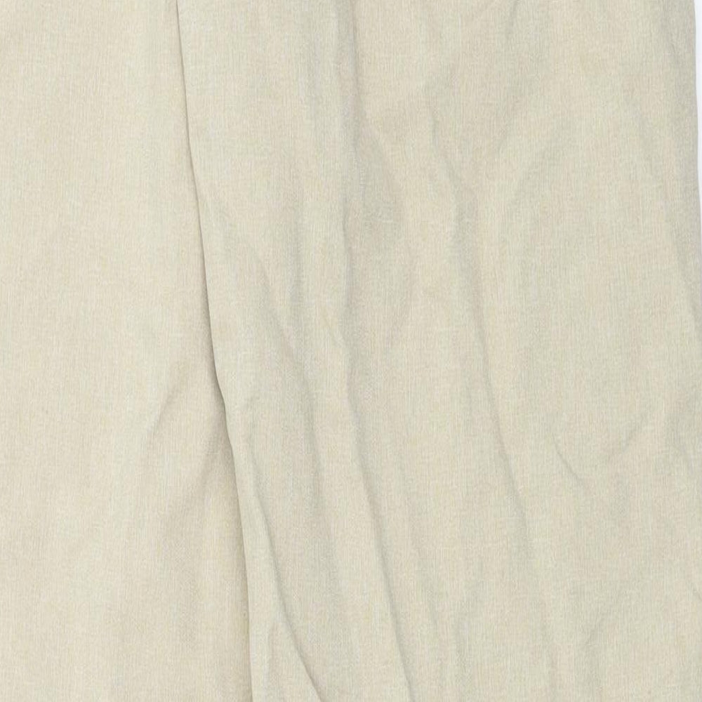 Womens UK Size 14 Classics Regular Fit Beige Trousers