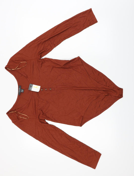 Primark Womens Brown Jumpsuit One-Piece Size L