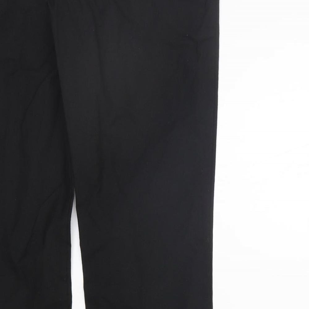 George Girls Black Ikat Chino Trousers Size 12-13 Years