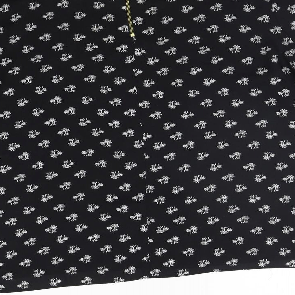 Womens UK Size 10 Atmosphere Black Basic Blouse