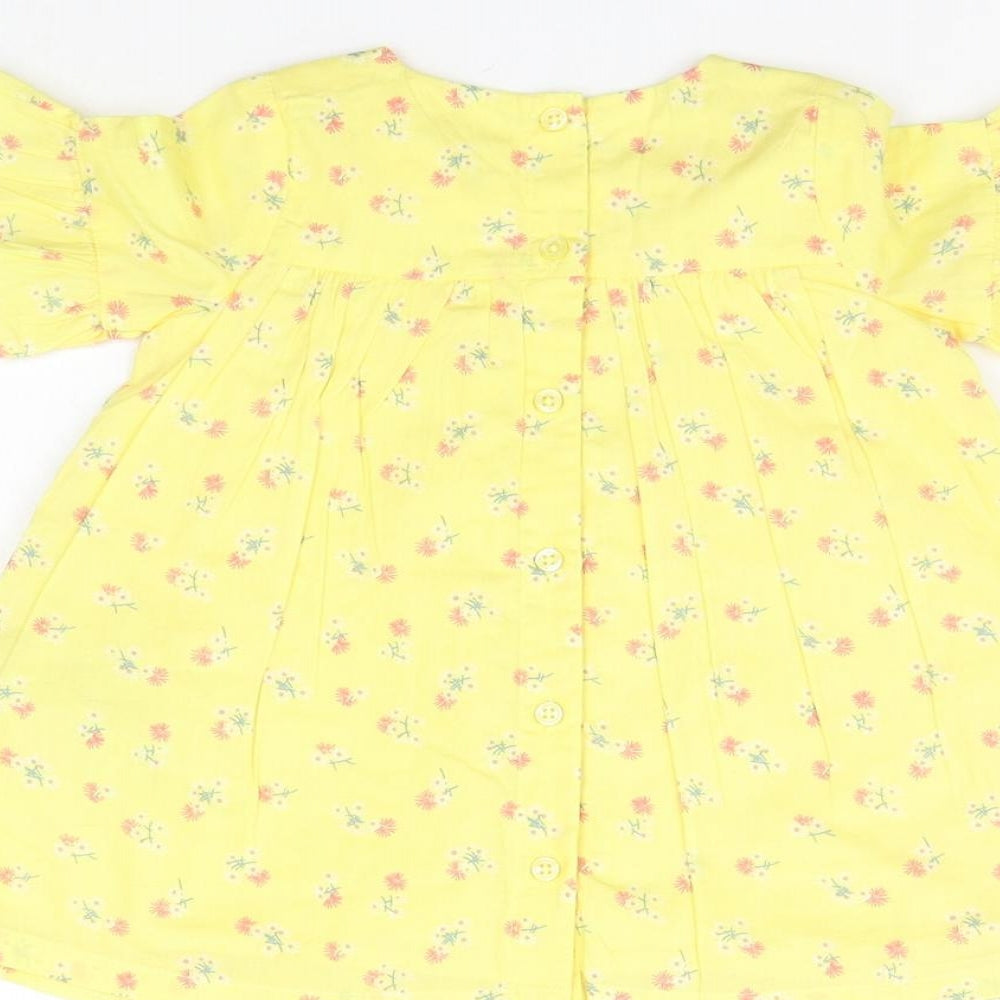 Marks and Spencer Boys Yellow Floral A-Line Size 3-6 Months