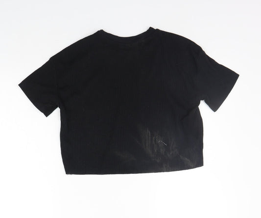 ASOS Womens Black Basic T-Shirt Size 6