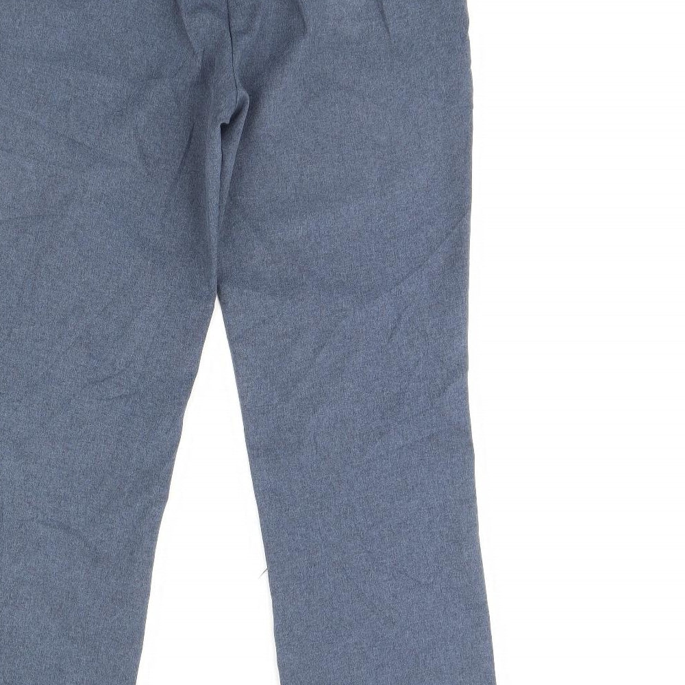 Womens UK Size 10 Preworn Regular Fit Blue Trousers