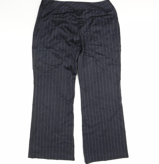 Womens UK Size 18 NEXT Regular Fit Dress Pants Blue Trousers