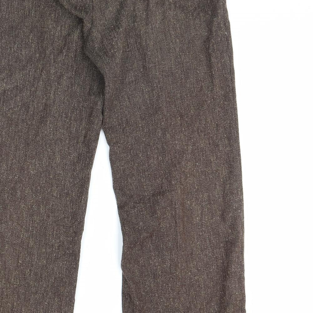 George Womens Brown Trousers Size 12 L30 in