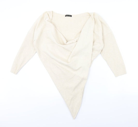 Womens UK Size One Size Studio Ivory Pullover Jumper