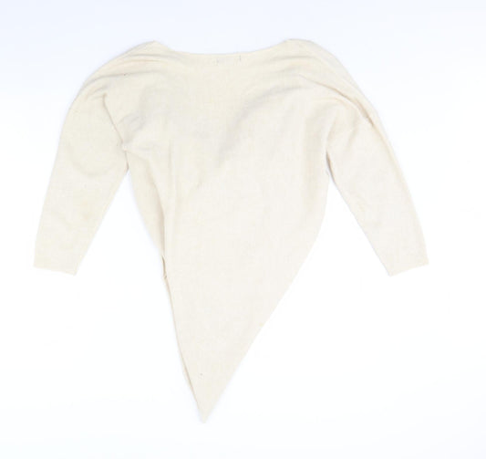 Womens UK Size One Size Studio Ivory Pullover Jumper