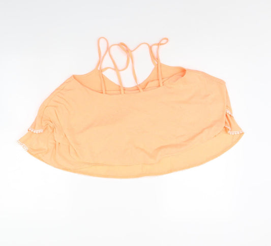 Womens UK Size 12 Atmosphere Orange Cropped Tank