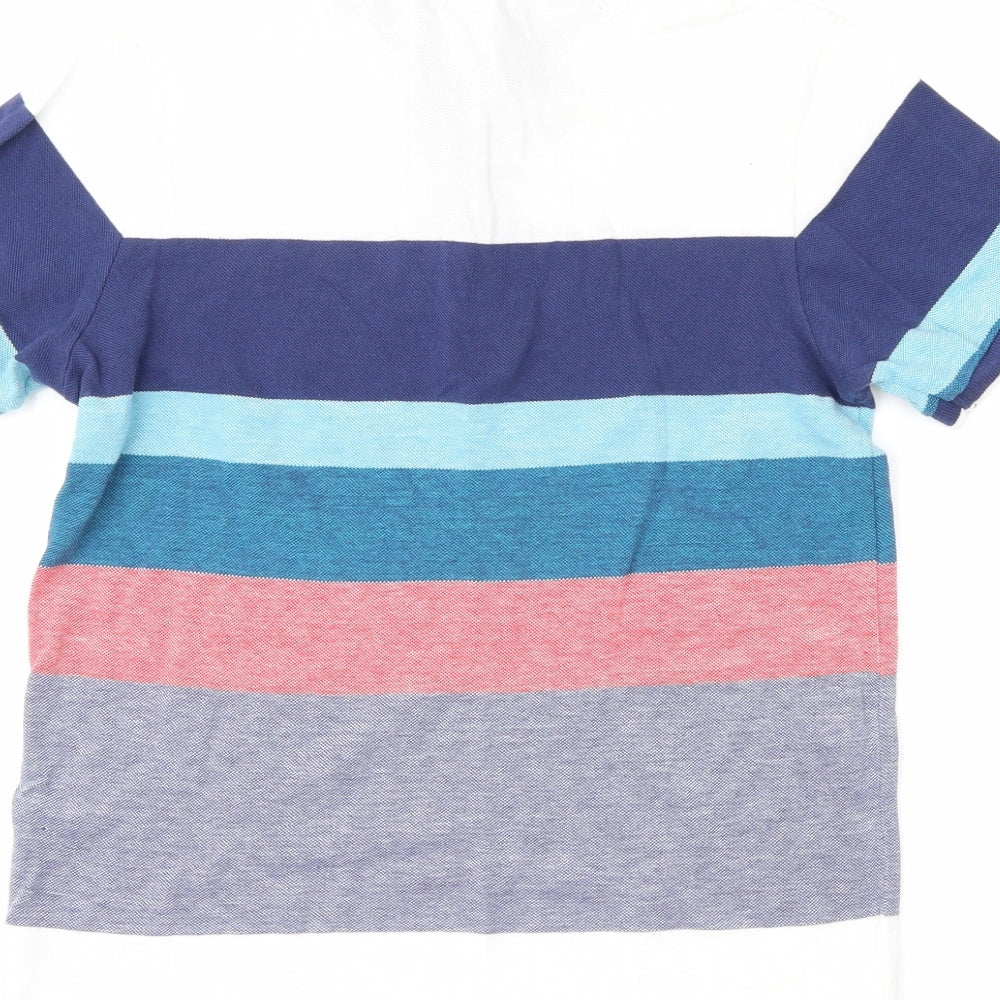 George Boys Multicoloured Striped Basic Polo Size 11-12 Years