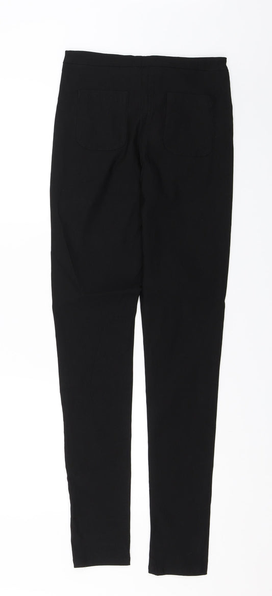 Select Womens Black Rayon Dress Pants Trousers Size 10 L30 in