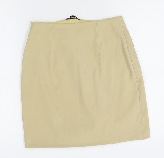 Missguided Womens Gold   Straight & Pencil Skirt Size 10