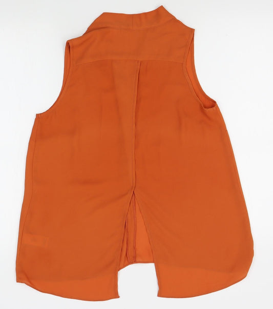 F&F Womens Orange Basic Blouse Size 12