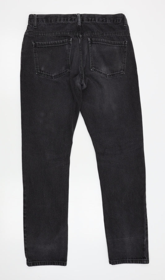 Denim co Womens Grey Straight Jeans Size 32 L30 in