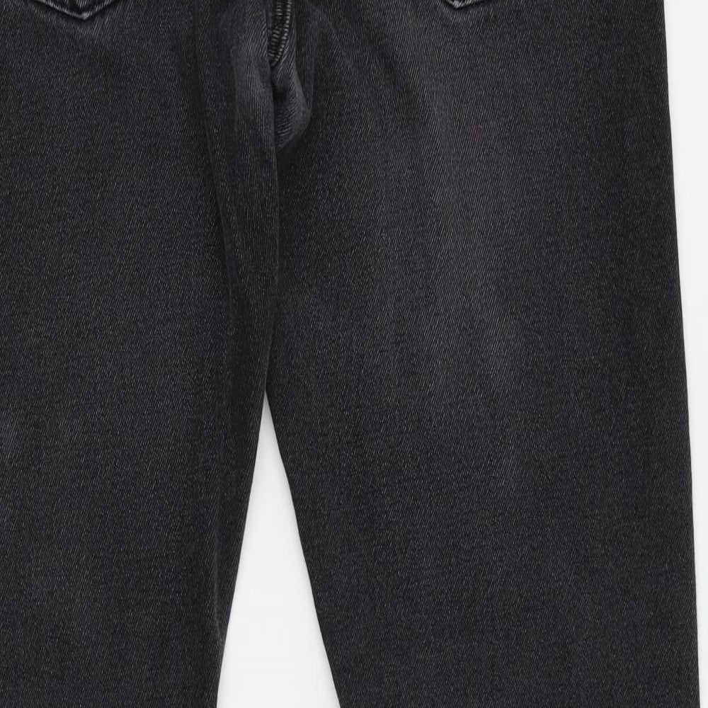 Denim co Womens Grey Straight Jeans Size 32 L30 in