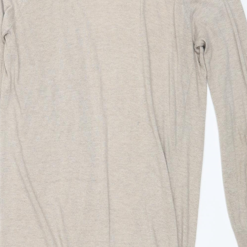 F&F Womens Beige Wrap Blouse Size 12
